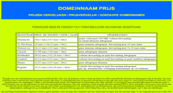 Desktop Screenshot of domeinnaamprijs.com
